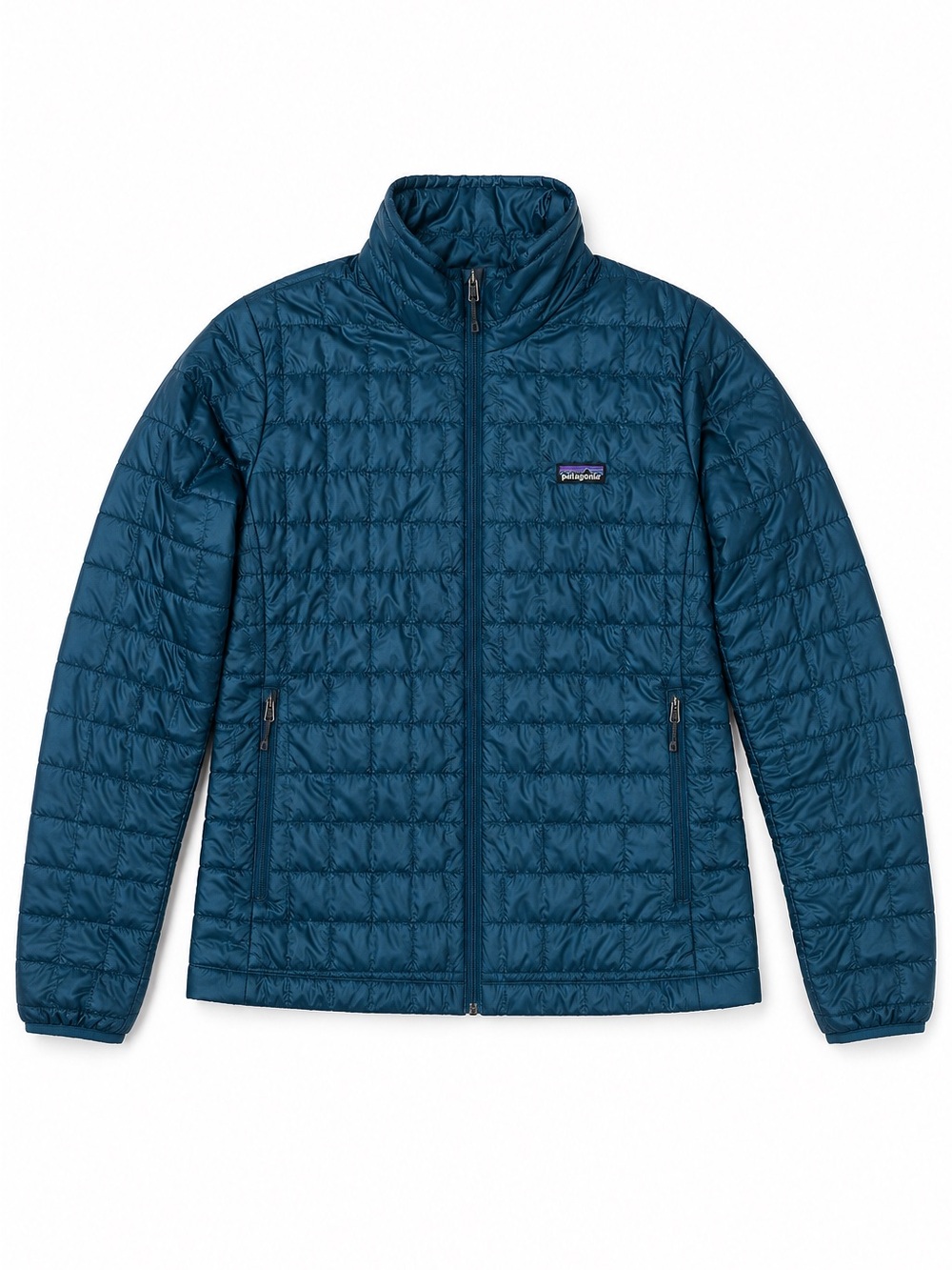 Patagonia Nano Puff PrimaLoft Quilted Puffer Jacket Winter Coat Teal Blue XL